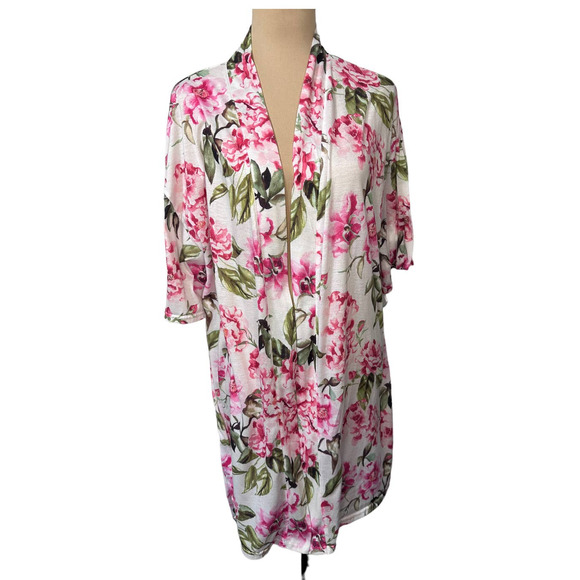 Show Me Your MuMu Brie Rose Floral Robe, OS (NO BELT) - Picture 1 of 6